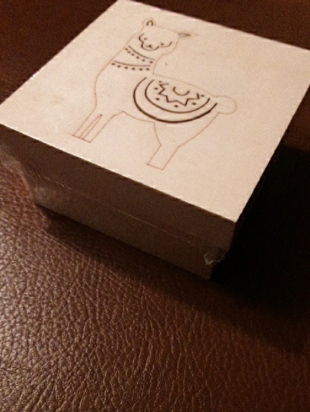 Wood Llama Box - Picture 3 of 4